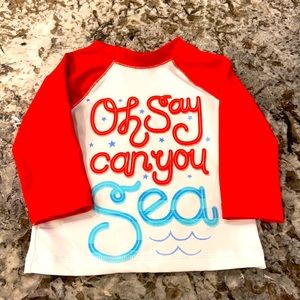 Cat & Jack rash guard, size 9 months